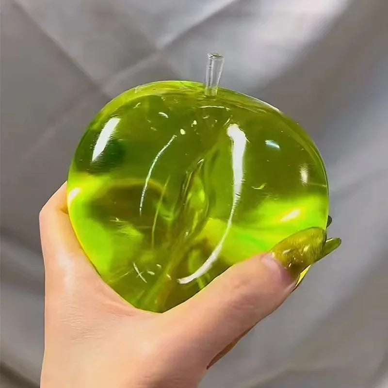 New Juguete Antiestrés De Manzana Verde En Polvo, Juguete De Apriete De Manzana De Rebote Lento, Alivia La Presión Y La Ansiedad