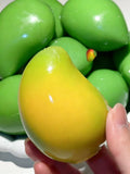 Pelota Antiestrés de Mango Crujiente Hecha a Mano, Juguete Sensorial de Mango que Cambia de Color, Pelota Antiestrés ASMR