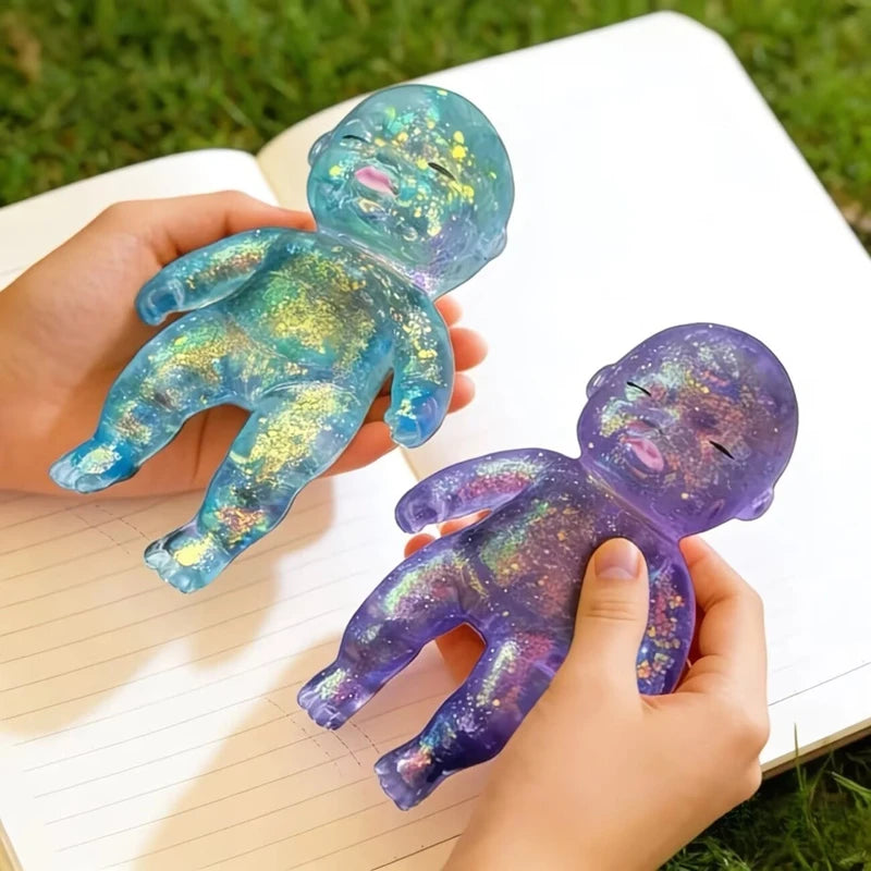 Anti-stress Squeeze Toy Cute Baby Shape Stress Relief Toy Shining Squishy Baby Stretchable Slow Rising Toy For Friends Gift 2026