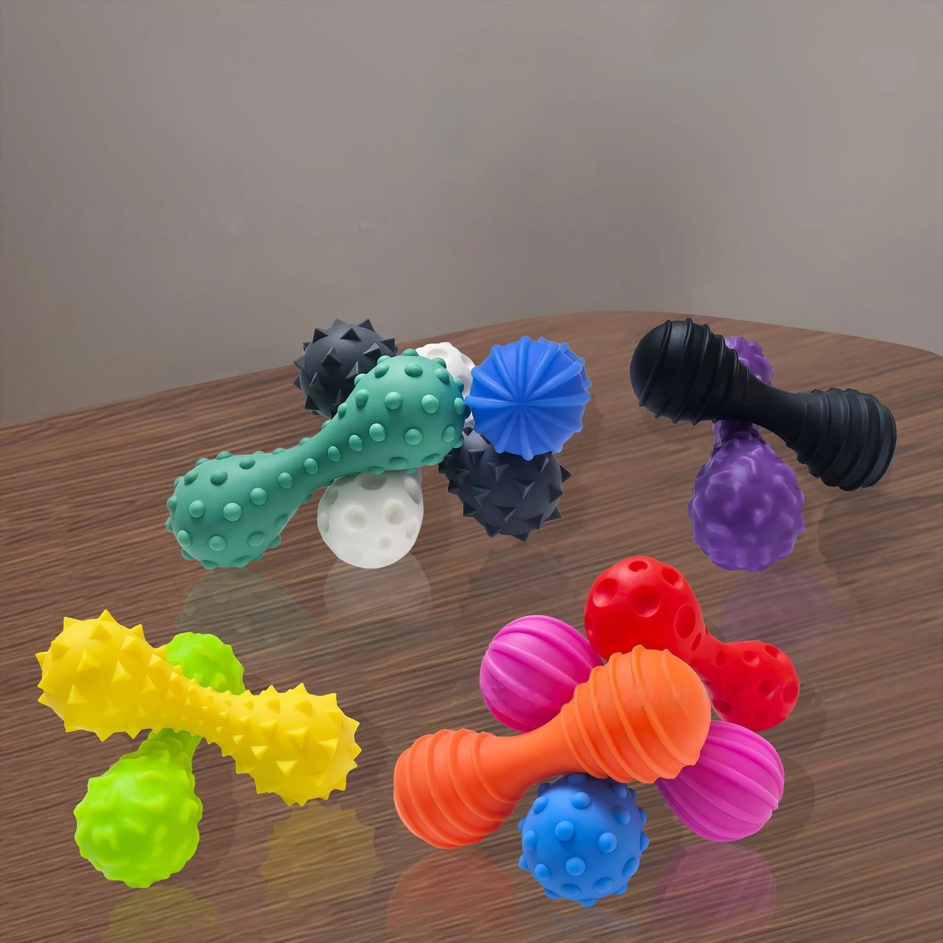 Sensory Fidget Toys for Kid Adults 6 Pack Textured Sensory Stone for Calming Anxiety Relief Anti Stress Toy for Autism Children