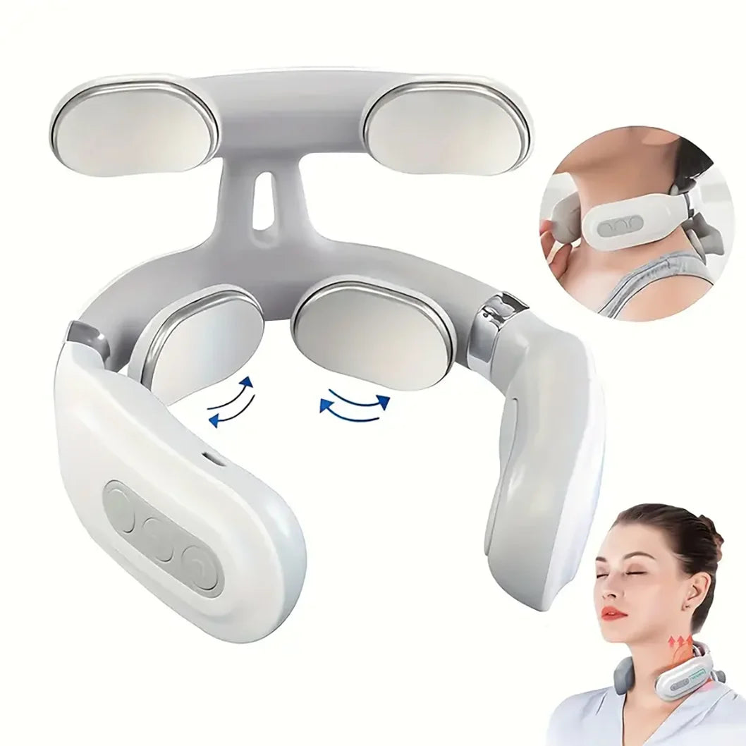 Masajeador Cervical Recargable con Pulso Eléctrico
