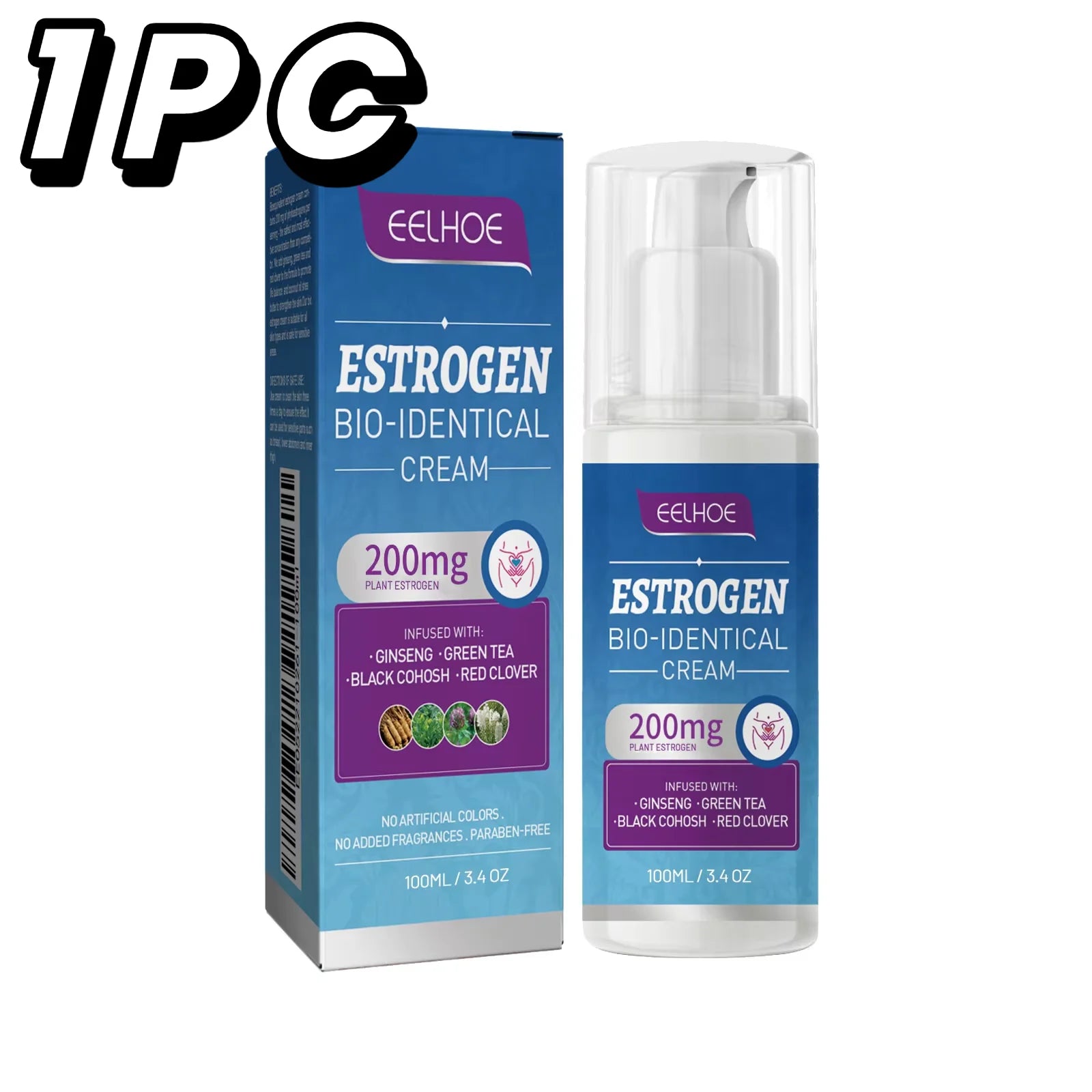 Estrogen Relief Cream for Women Reduce Fatigue Relieve Anxiety Stress Emotional Flashes Menopausal Progesterone Body Health Care