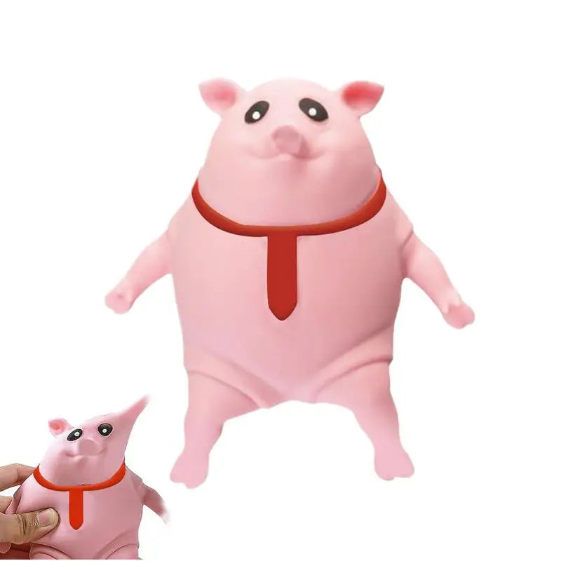 Pink Pig Anti Stress Squeeze Toy Cute Cartoon Animal Piggy Stress Relief Vent Ball for Kids Adults Release stress Toy  Gifts