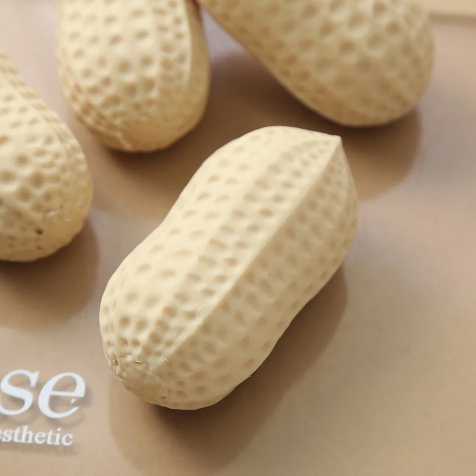 Simulation   Peanut Stress Crunchy Squeeze Squishy Toy Anti-anxiety Feel  Fun Food Decompression Toy  ASMR Sensory For Adults
