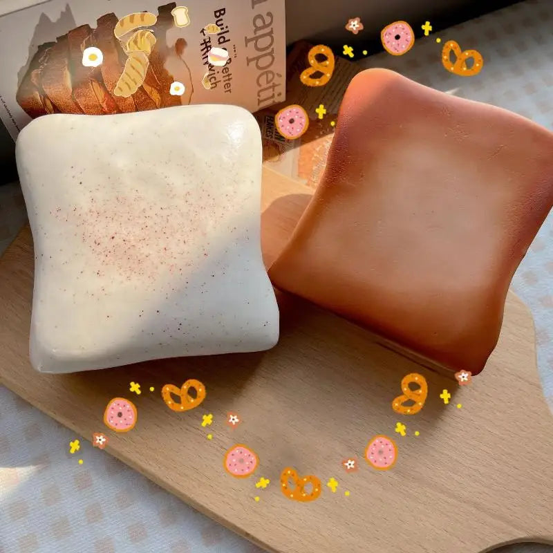 [DO]1Pcs Stress Relief Anxiety Sensory Toys Slow Rising Cake Toast Toy For ADHD Autism Gifts[DO]