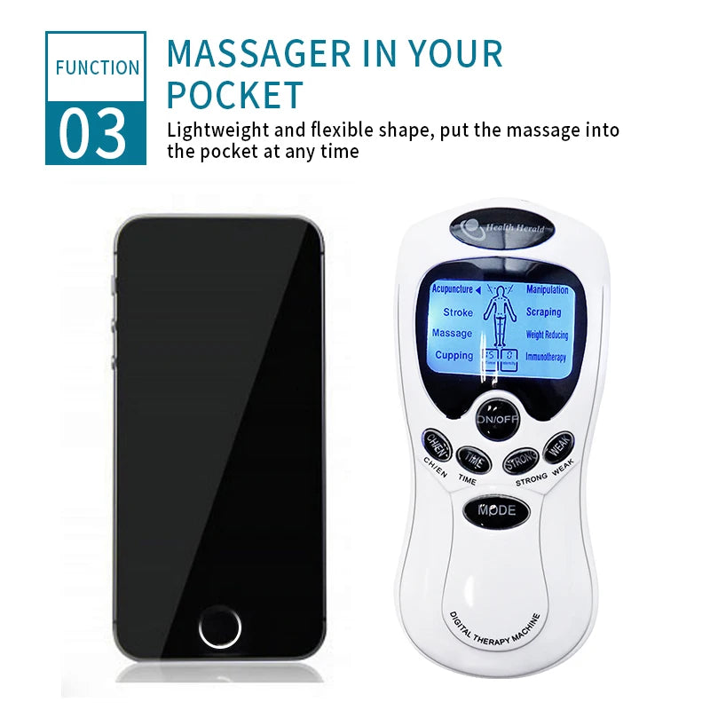 Electroestimulador Muscular TENS para Dolor y Relajación