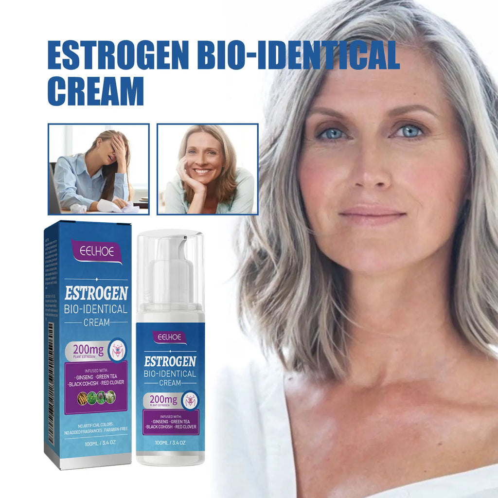 Estrogen Relief Cream for Women Reduce Fatigue Relieve Anxiety Stress Emotional Flashes Menopausal Progesterone Body Health Care
