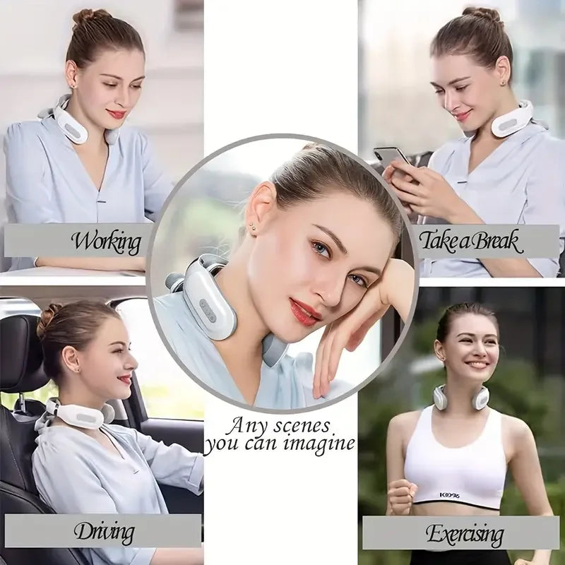 Masajeador Cervical Recargable con Pulso Eléctrico