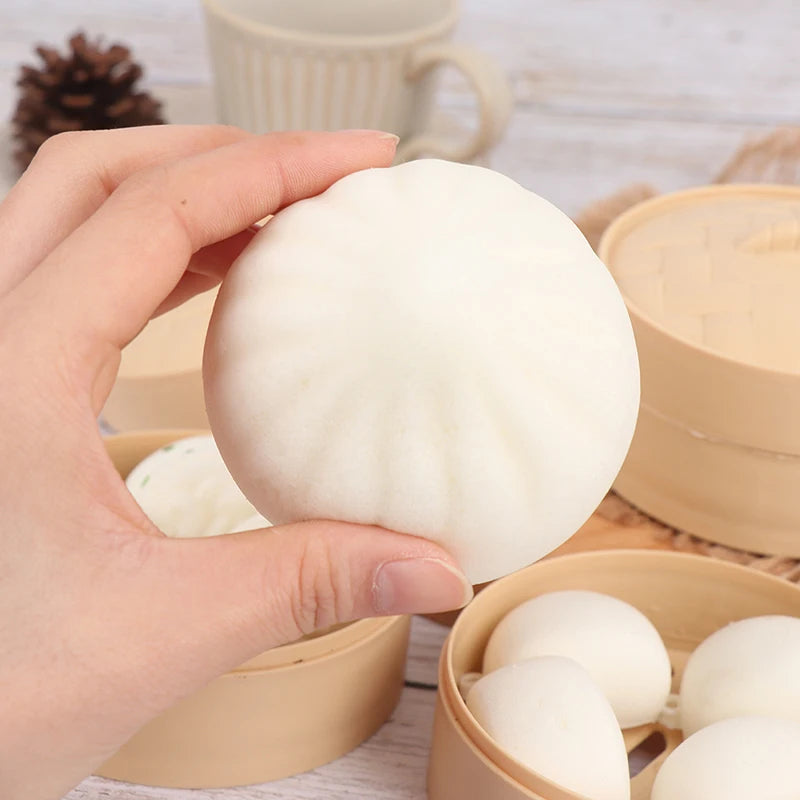 1Set Steamed Stuffed Bun Squeeze Antistress Slow Rebound Spoof Stress Relief Toy