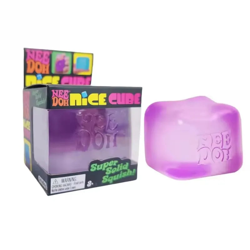 Juguete Antiestrés Schylling NeeDoh Nice Cube, Cubo Súper Sólido de Ascenso Lento, Juguete Sensorial para Aliviar la Ansiedad