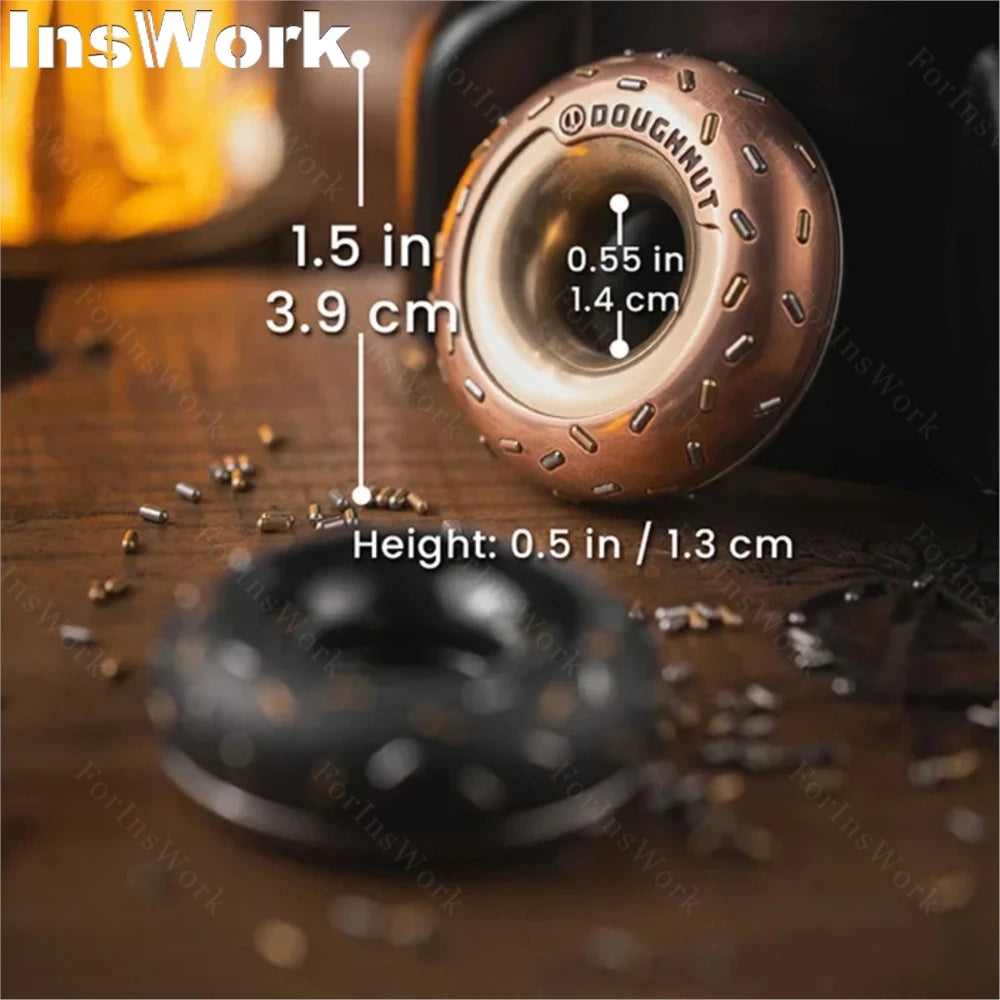 LAUTIE EDC X URBAN EDC Co-Brand “Doughnut”Fidget Spinner Metal Fidget Spinner Fidget Anti Stress Toy