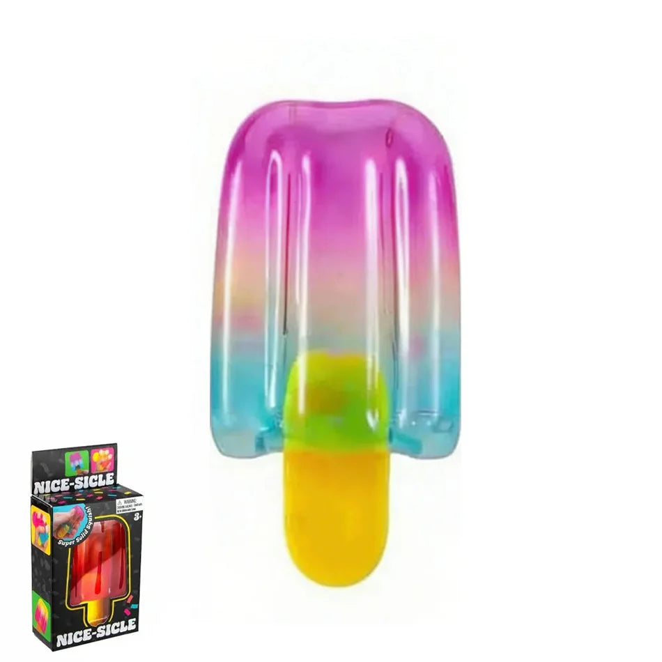 Blue Maltose Squishy Toys Anti Stress Sensory Fidgets Toy Soft Simulated Transparent Blue Maltose Slow-rebound Decompression Toy