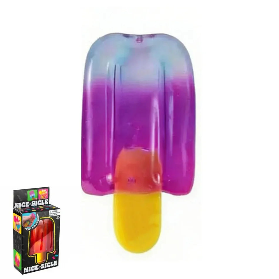 Blue Maltose Squishy Toys Anti Stress Sensory Fidgets Toy Soft Simulated Transparent Blue Maltose Slow-rebound Decompression Toy