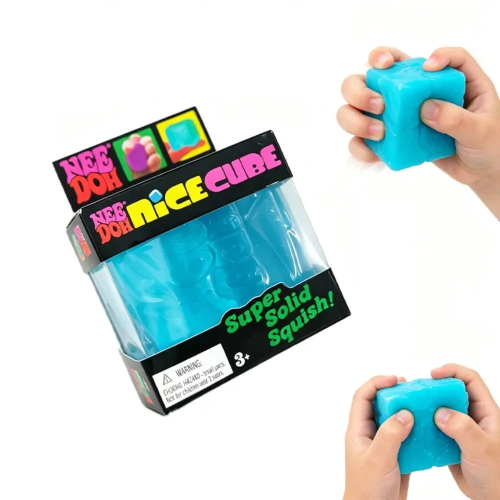 Brinquedo Sensorial Nice Cube - Cubo Antiestresse Macio para Alívio do Estresse, Super Sólido para Diversão ao Apertar