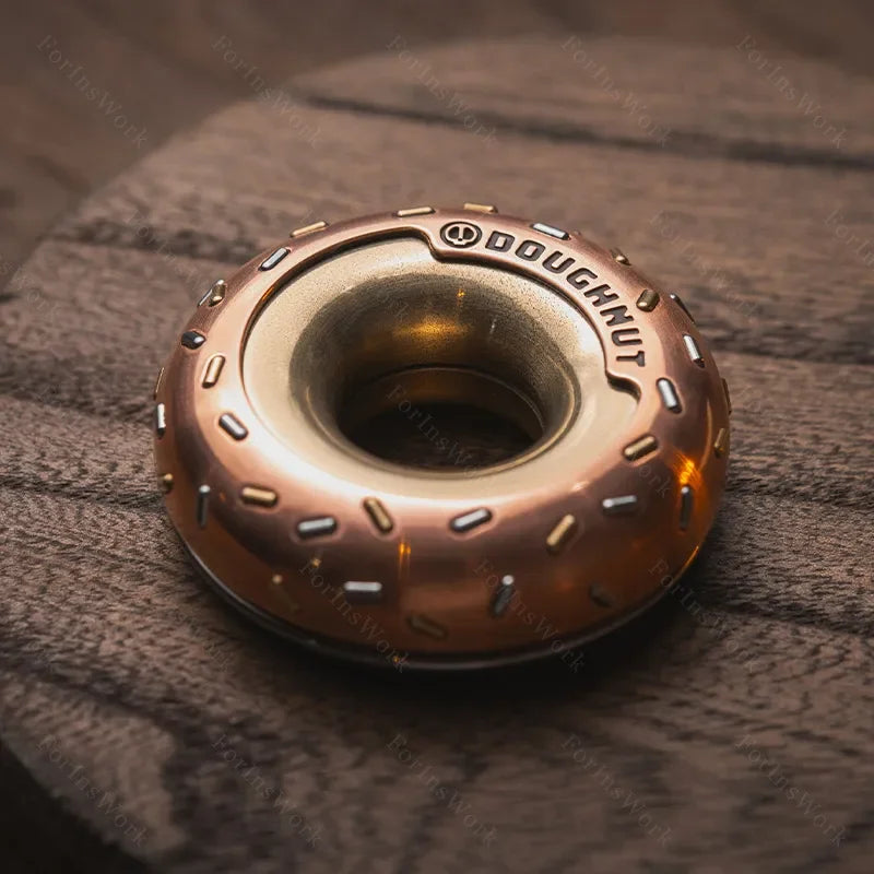 LAUTIE EDC X URBAN EDC Co-Brand “Doughnut”Fidget Spinner Metal Fidget Spinner Fidget Anti Stress Toy