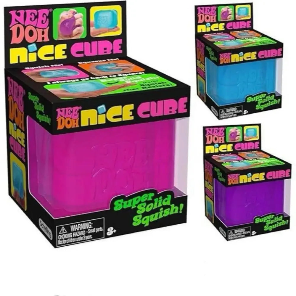 Brinquedo Sensorial Nice Cube - Cubo Antiestresse Macio para Alívio do Estresse, Super Sólido para Diversão ao Apertar