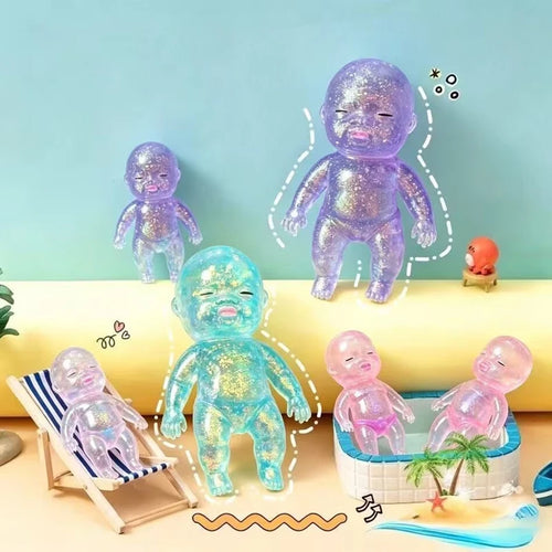 Anti-stress Squeeze Toy Cute Baby Shape Stress Relief Toy Shining Squishy Baby Stretchable Slow Rising Toy For Friends Gift 2026