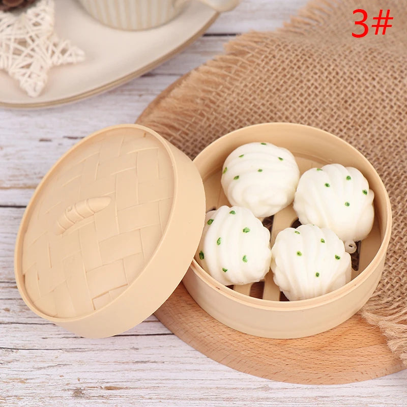 1Set Steamed Stuffed Bun Squeeze Antistress Slow Rebound Spoof Stress Relief Toy