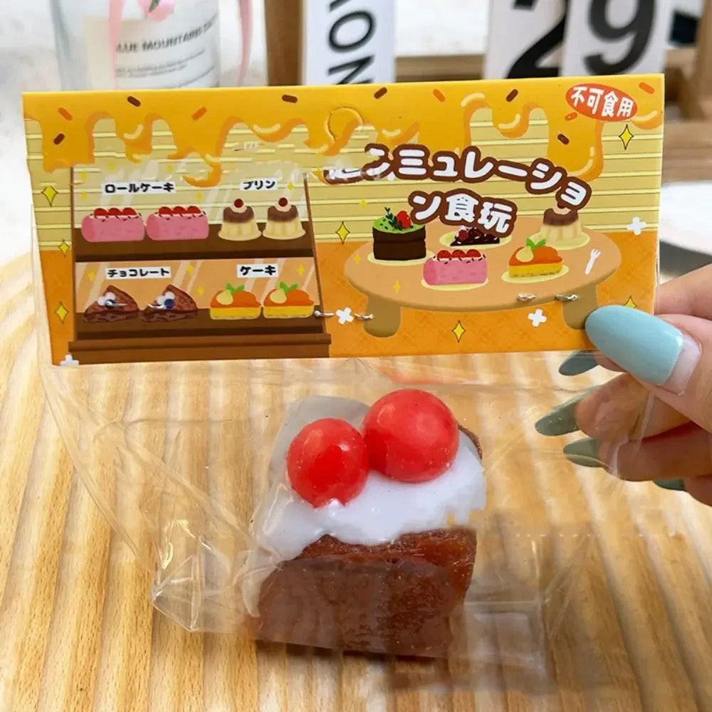 Anti-stress Slow Rising Squeeze Toy Soft Tpr Slow Rebound Toy Simulation Toast Cake Shape Stress Relief Toy Party Prank Props