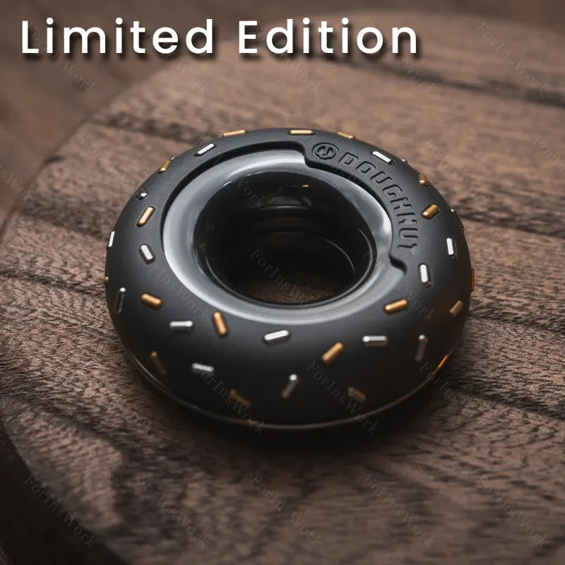 LAUTIE EDC X URBAN EDC Co-Brand “Doughnut”Fidget Spinner Metal Fidget Spinner Fidget Anti Stress Toy