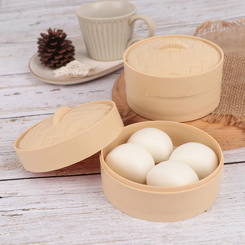1Set Steamed Stuffed Bun Squeeze Antistress Slow Rebound Spoof Stress Relief Toy