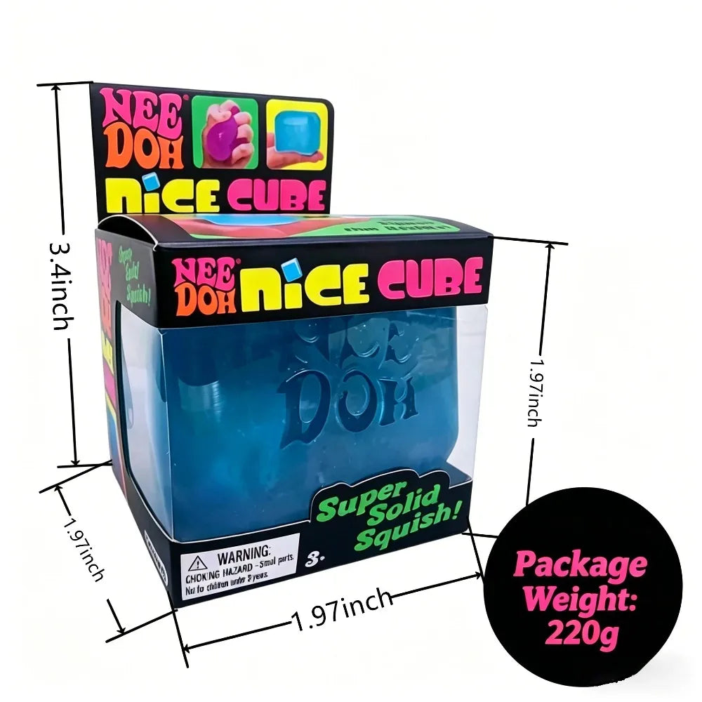 Brinquedo Sensorial Nice Cube - Cubo Antiestresse Macio para Alívio do Estresse, Super Sólido para Diversão ao Apertar